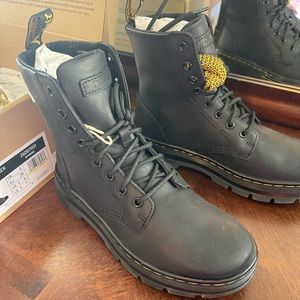 NIB Dr. Marten’s Combs Leather black combat boots size 7